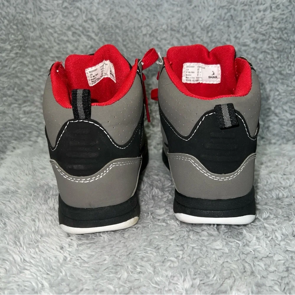 SHAQ Kids High-Top Sneakers - Gray and Red size‎ 4